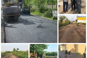 آغاز اجرای پروژه آسفالت راه روستایی در محلات منطقه آزاد انزلی